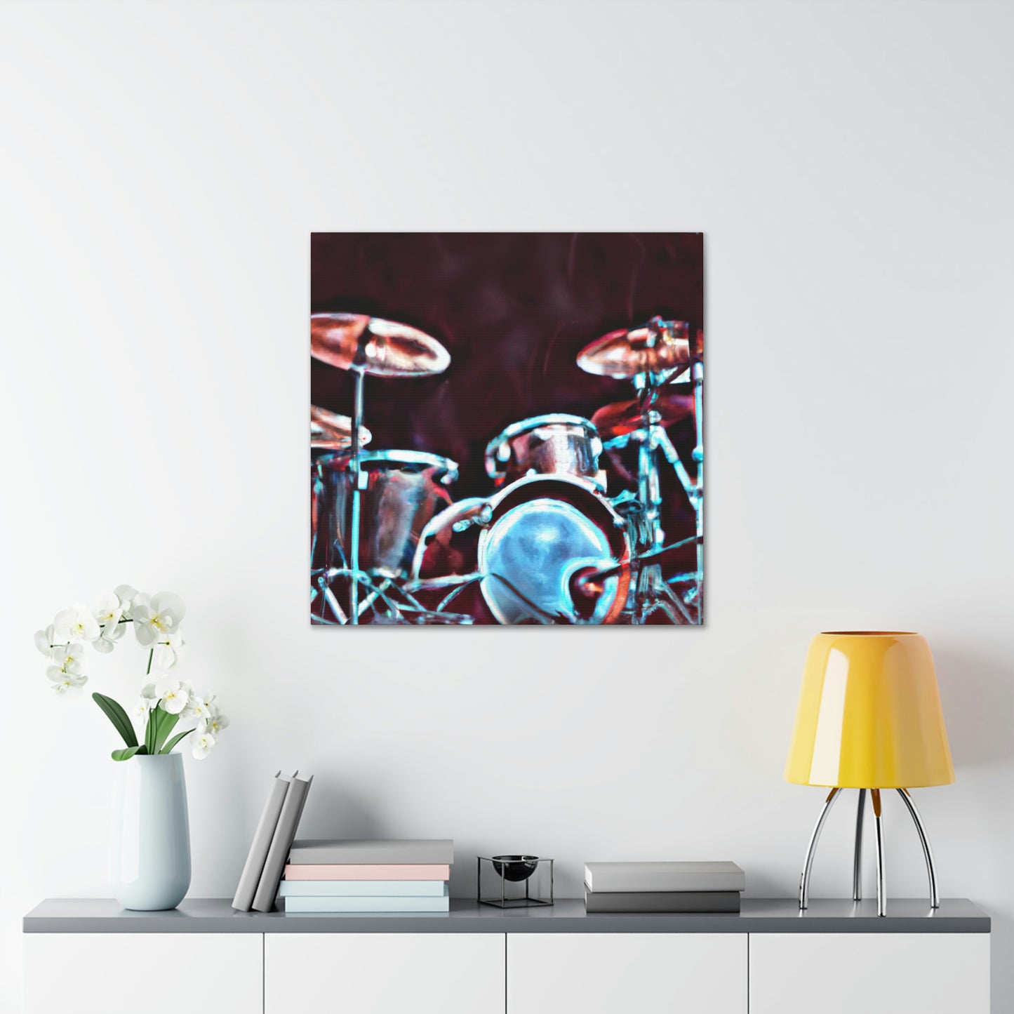 "Rock the Drum Set" - Canvas