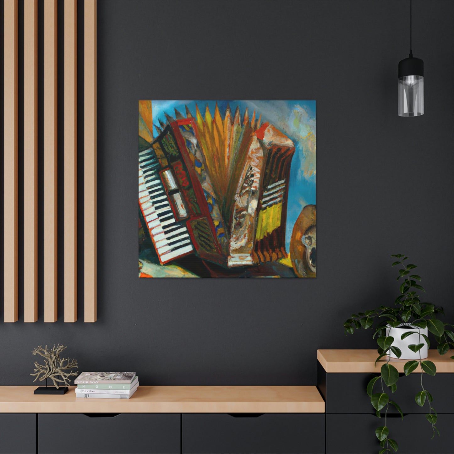 "Accordion in Surreality" - Canvas