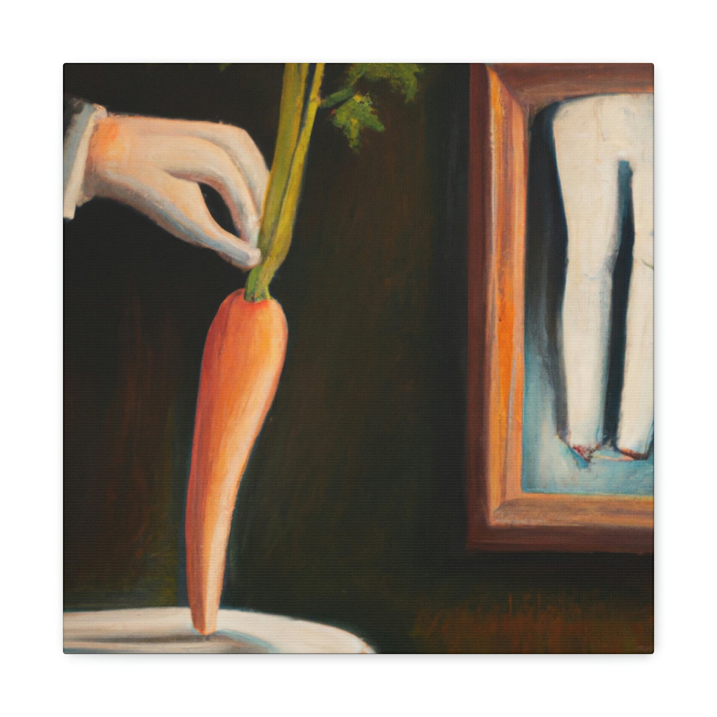 "Carrot Abstract Surrealism" - Canvas