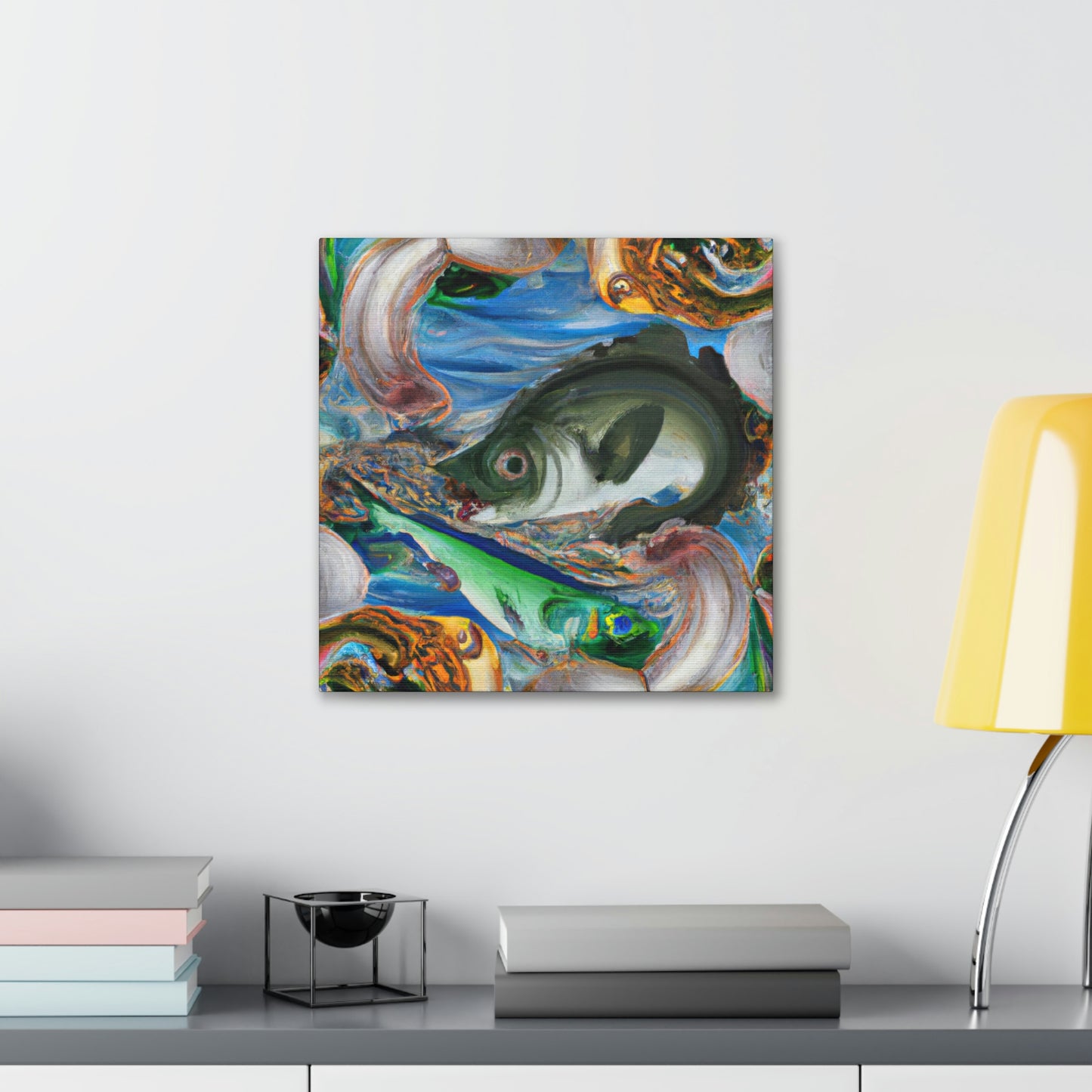 Walleye Dreamscape Scene - Canvas