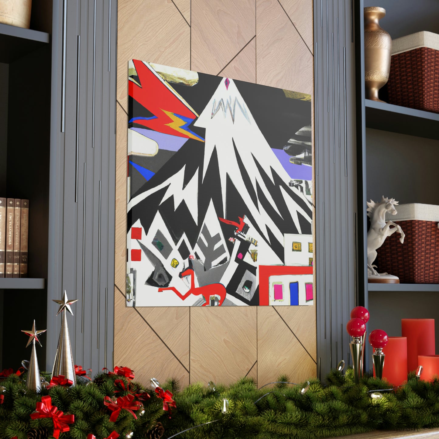 Snowy Mountain Utopia - Canvas