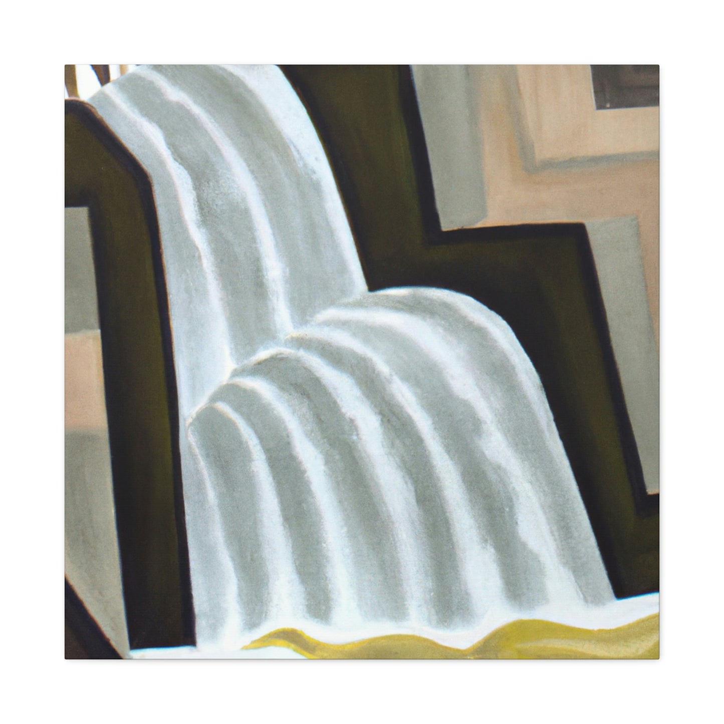 "Falling Water Reflection" - Canvas