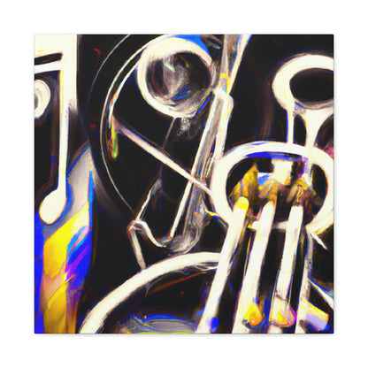 Trombone Abstract Expressionism - Canvas