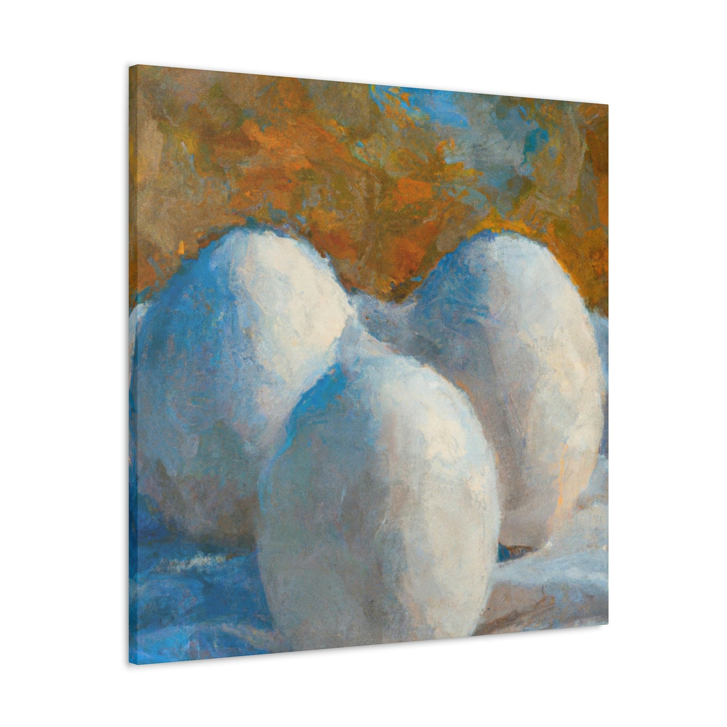 "Eggs in Celestial Bloom" - Canvas