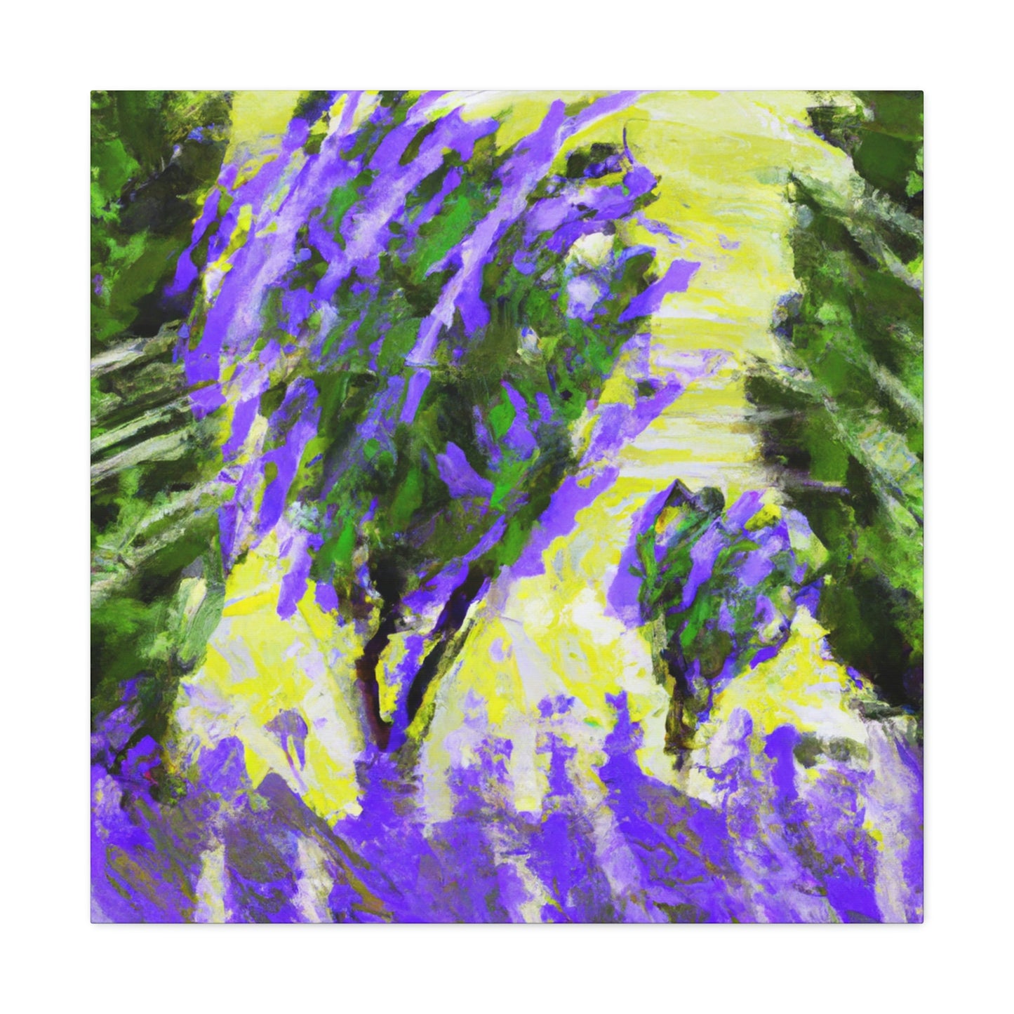 "Lavender's Abstractionist Hues" - Canvas