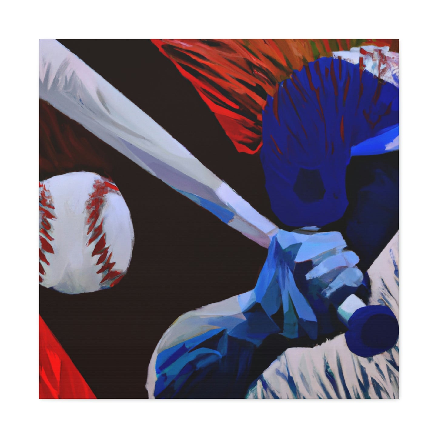 Baseball As Artwork - Canvas