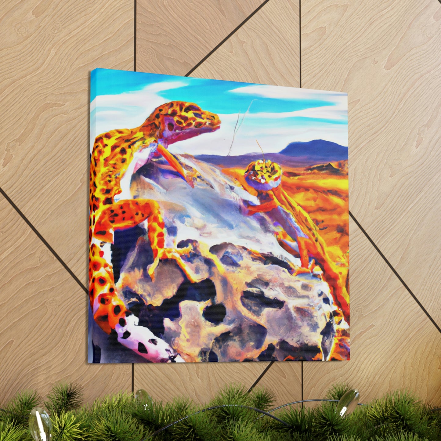 Leopard Gecko Expressionism - Canvas