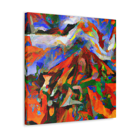 Volcano's Eruptive Glory - Canvas