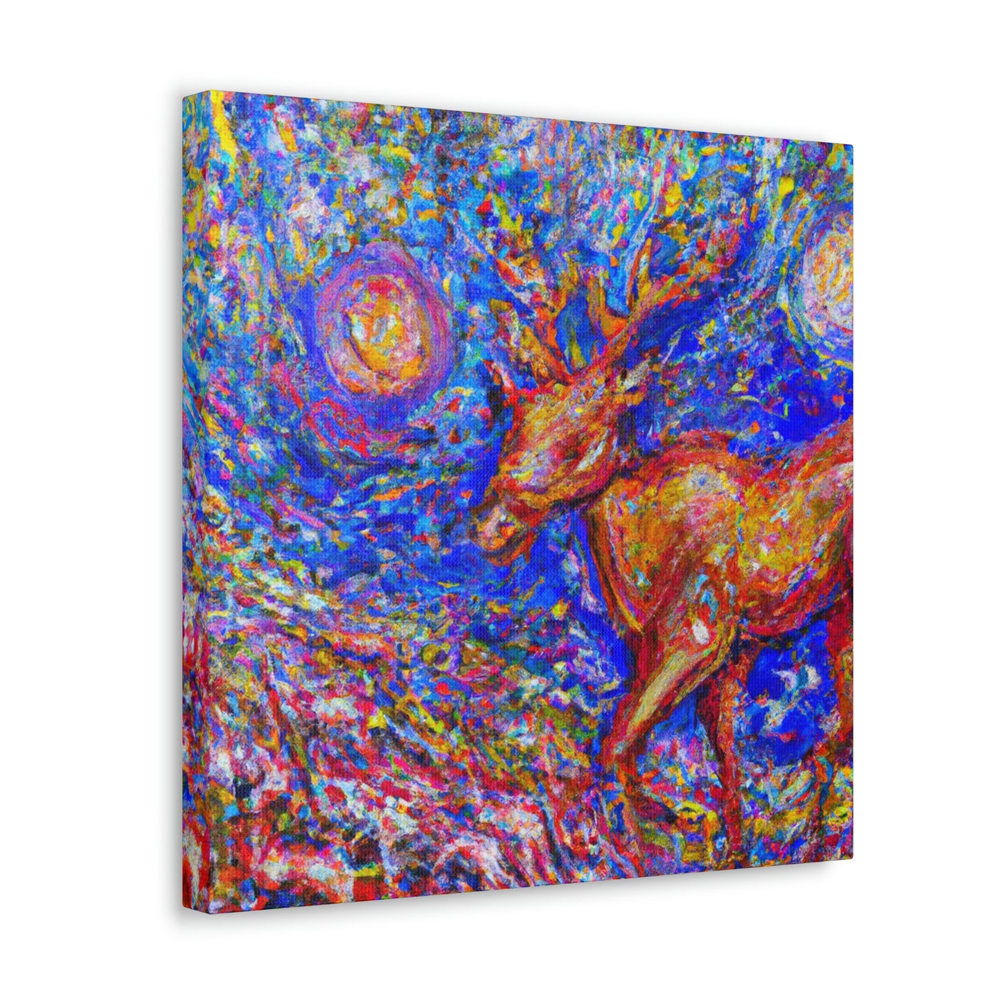 Reindeer in Expressionism - Canvas