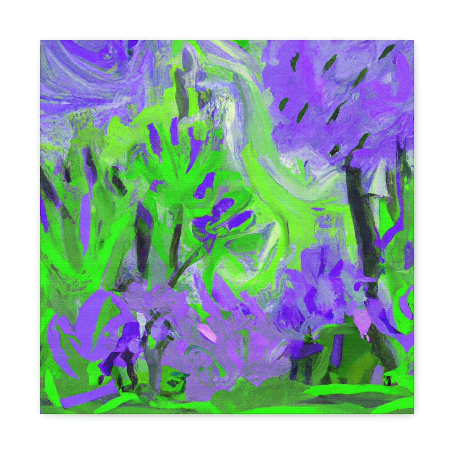 Lilac Expression Abstraction - Canvas