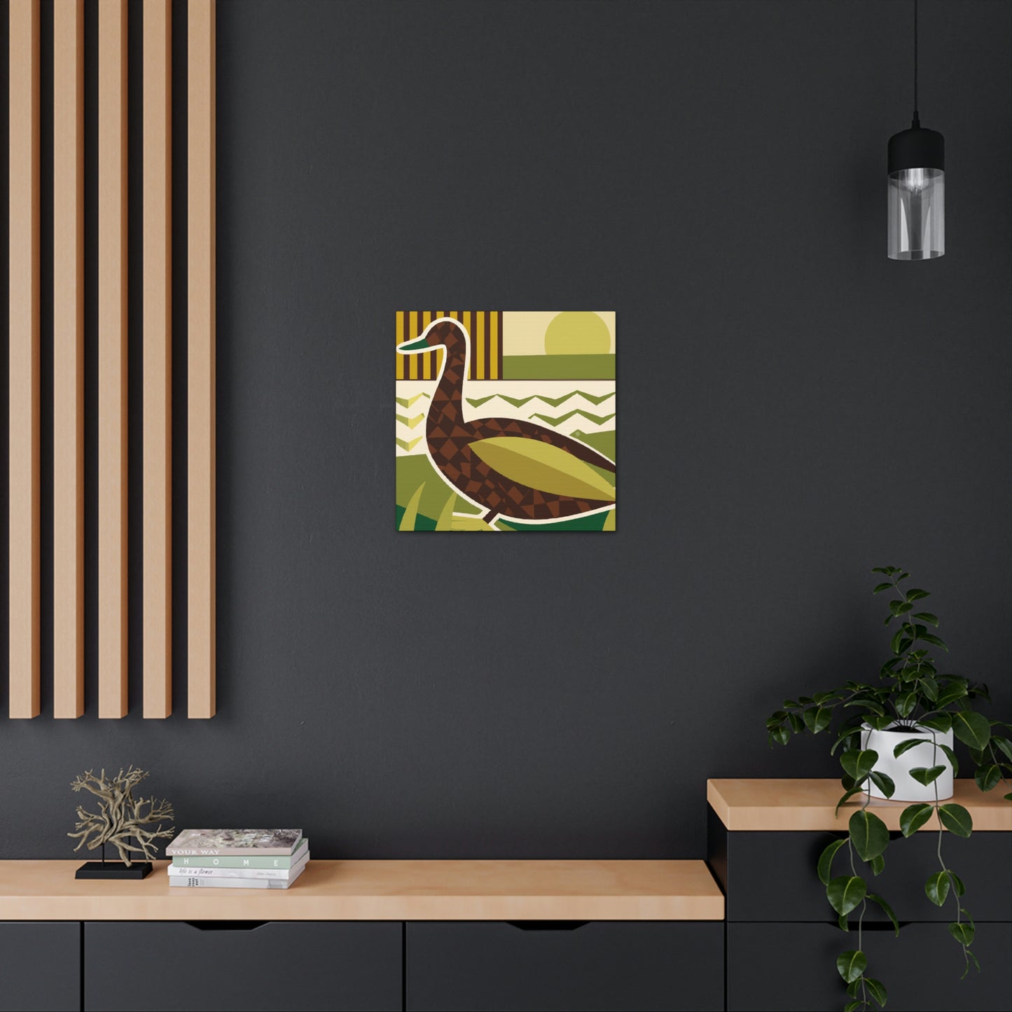 "A Quacking Art Deco" - Canvas