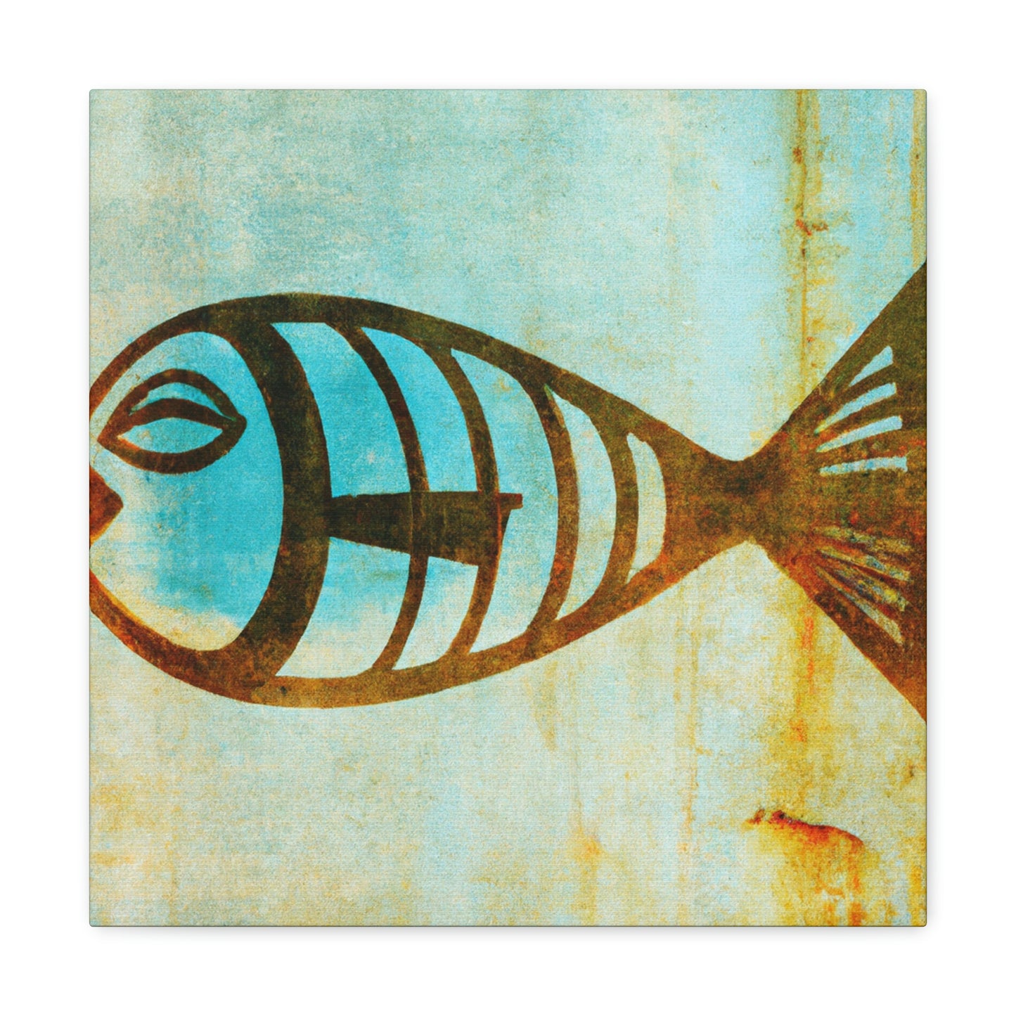 "Gilded Fish Glistening' - Canvas