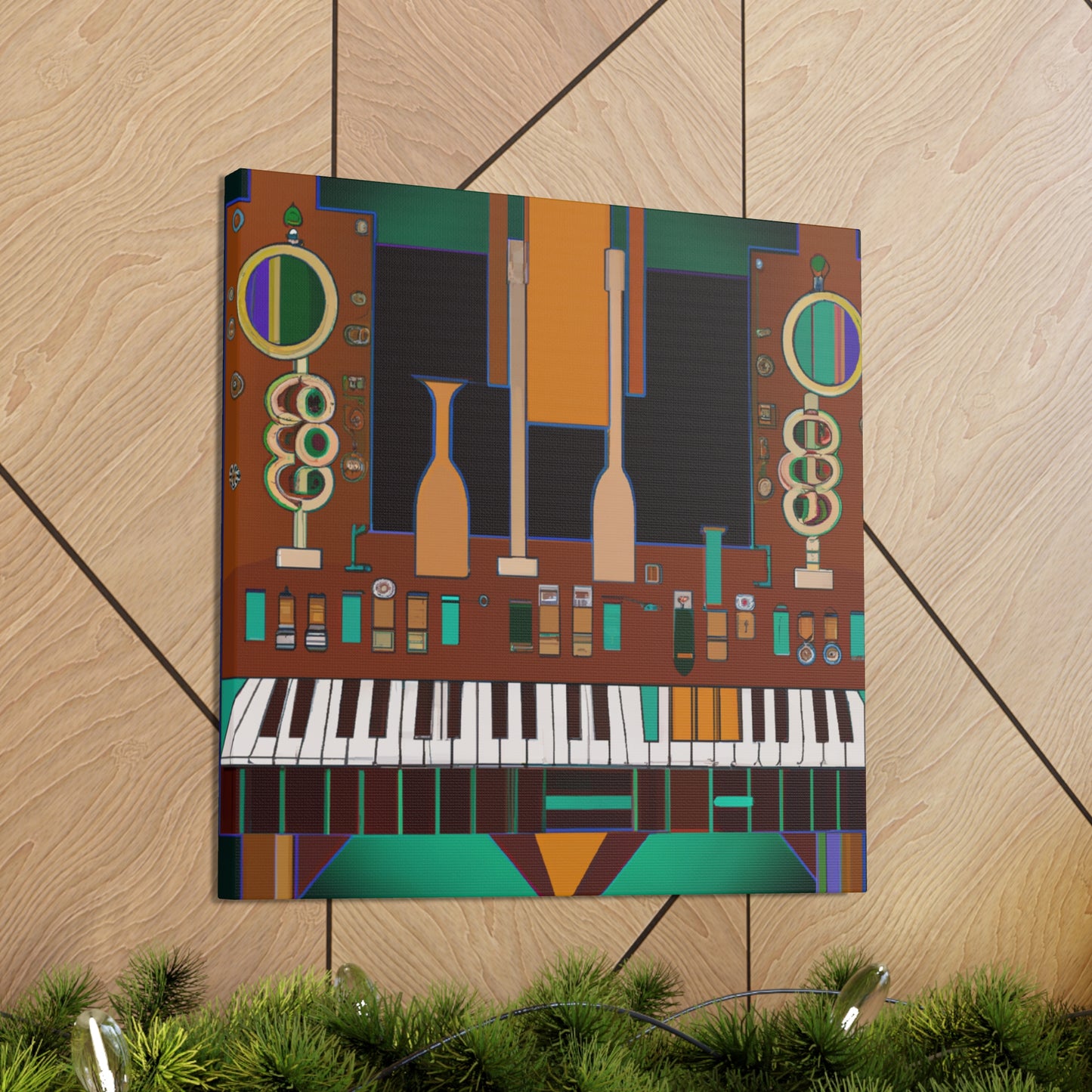 "Gleaming Board Symphony" - Canvas