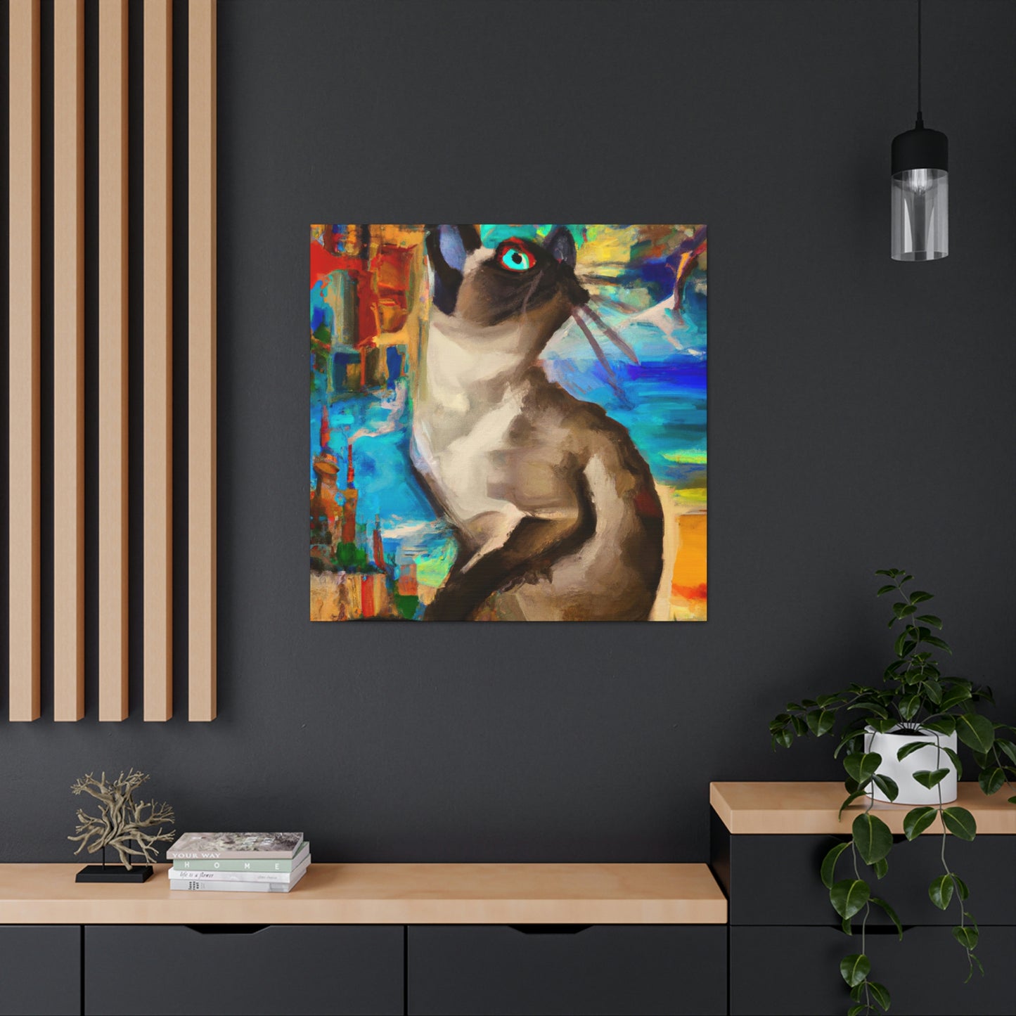 Siamese Dreamscape Art - Canvas