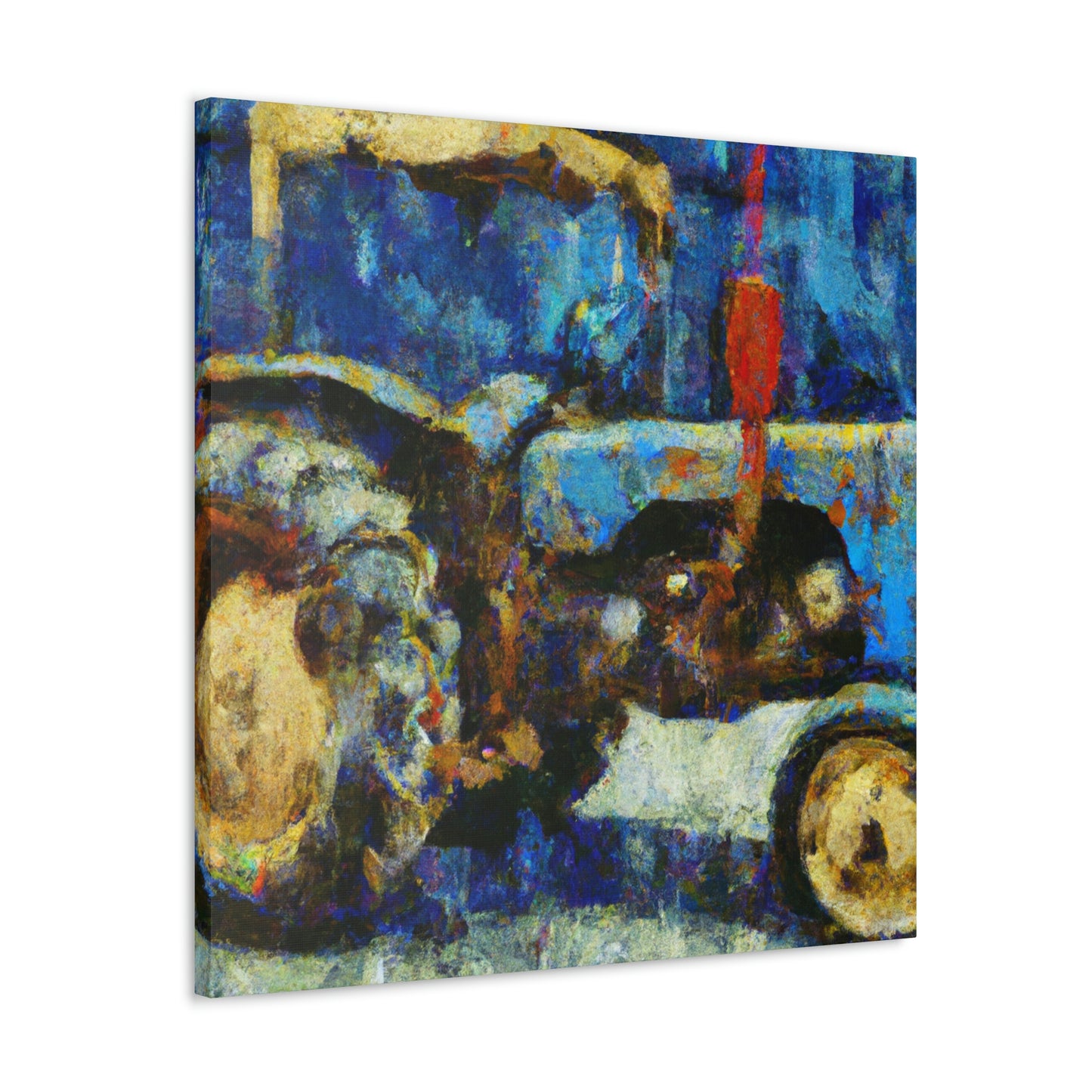 "Tractor Abstraction Expressionism" - Canvas