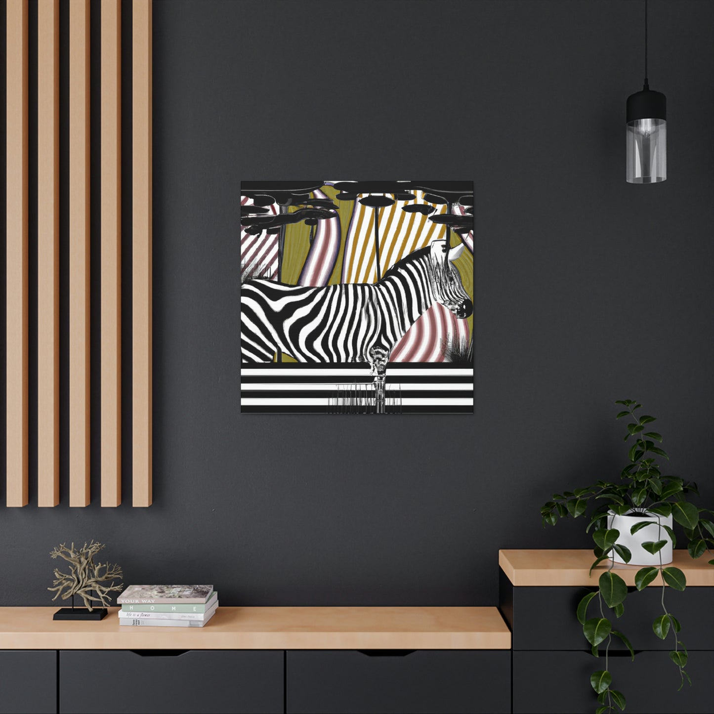 "Zebra Striped Splendor" - Canvas