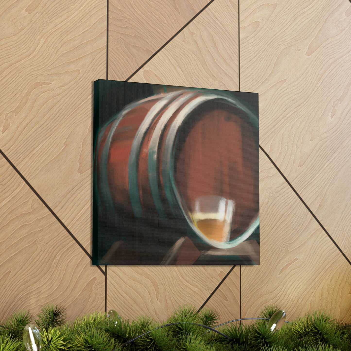 Whiskey in Oak Barrel - Canvas