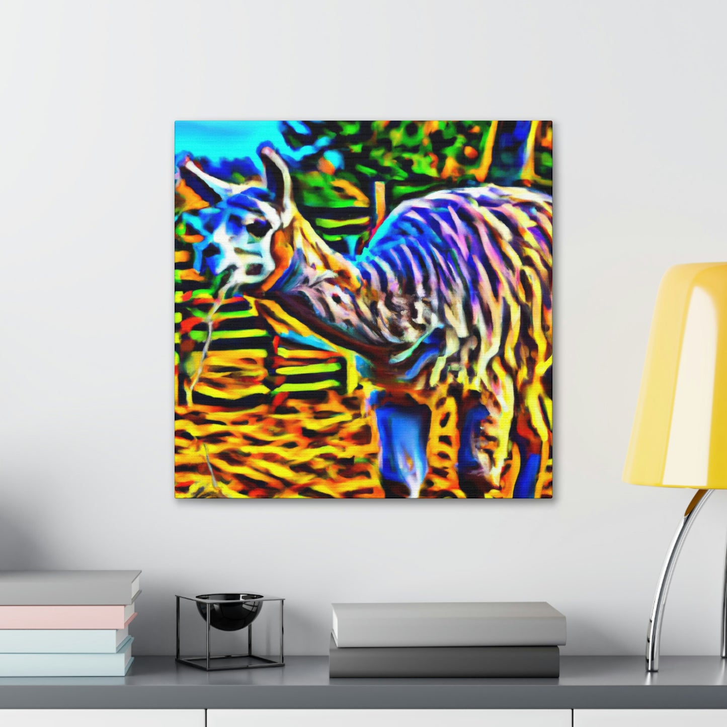 Llama at Sunrise - Canvas