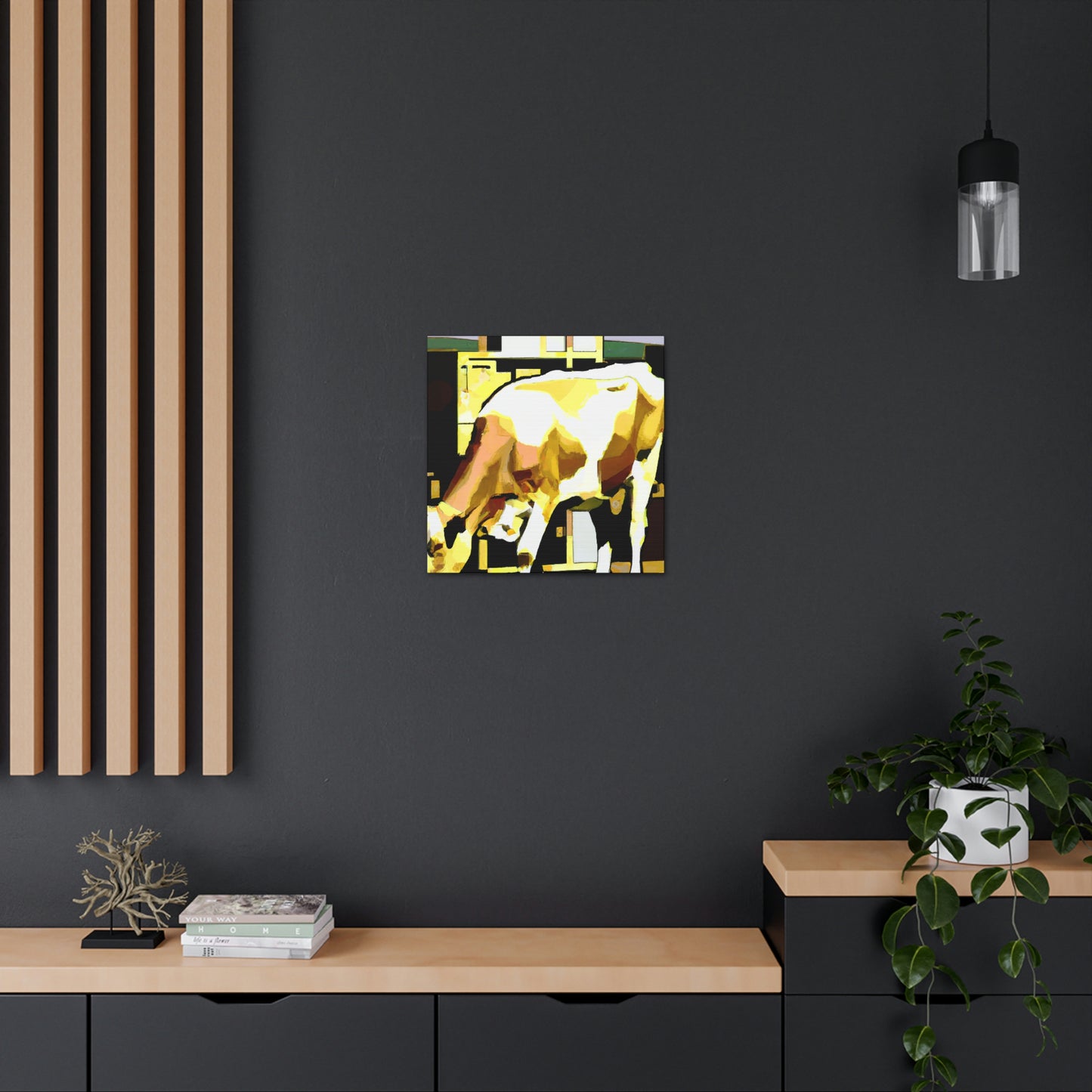 "Jersey Cow in Jazz." - Canvas