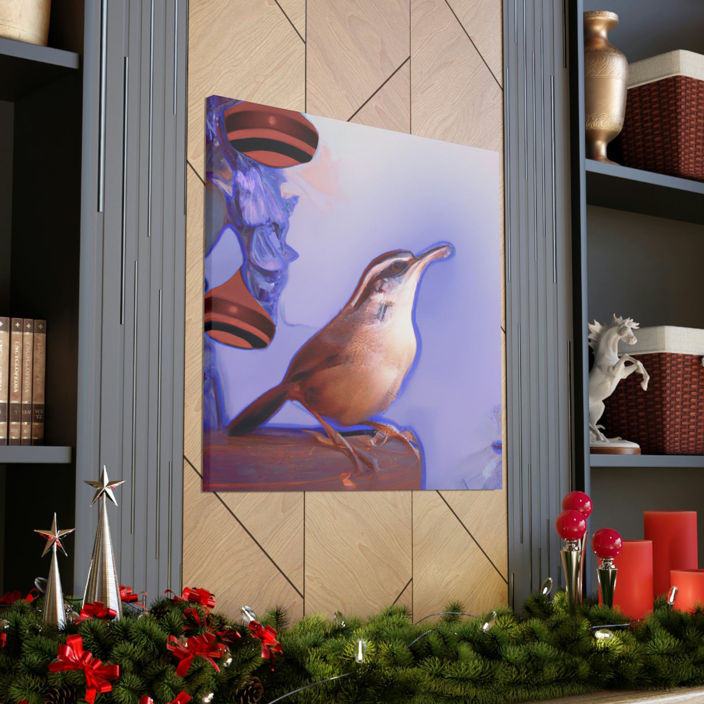 Carolina Wren Reflection - Canvas