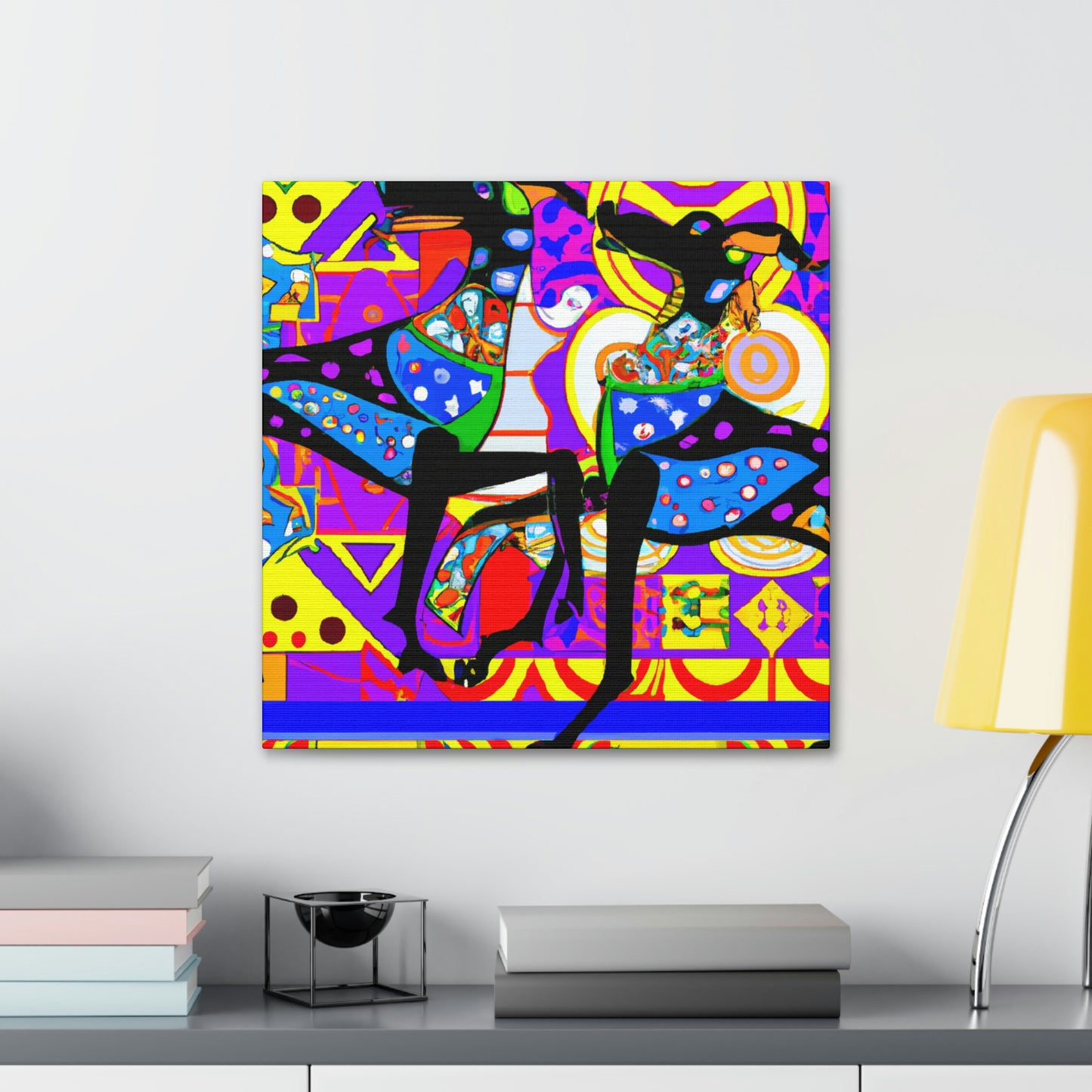 "Doberman Pinscher Regal" - Canvas