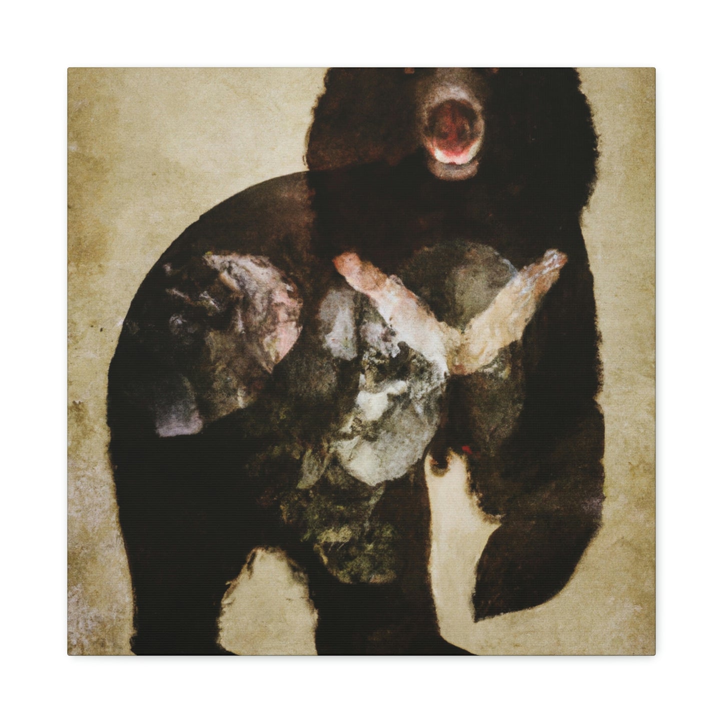 Black Bear Deco Dream - Canvas