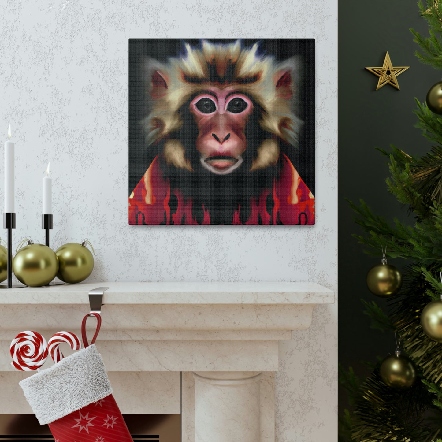 Monkey in Deco style - Canvas