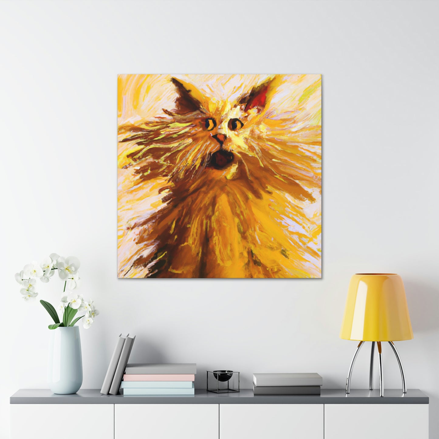 Maine Coon Awe. - Canvas