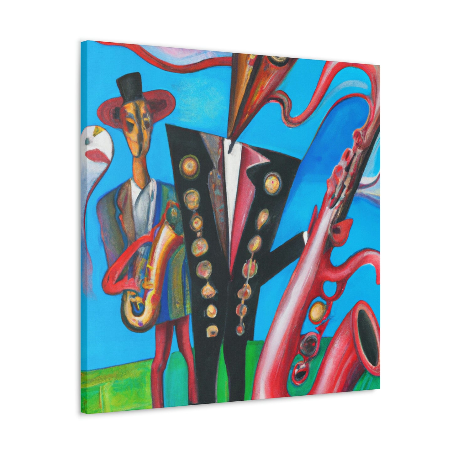 "Saxophone in Fauvism" - Canvas