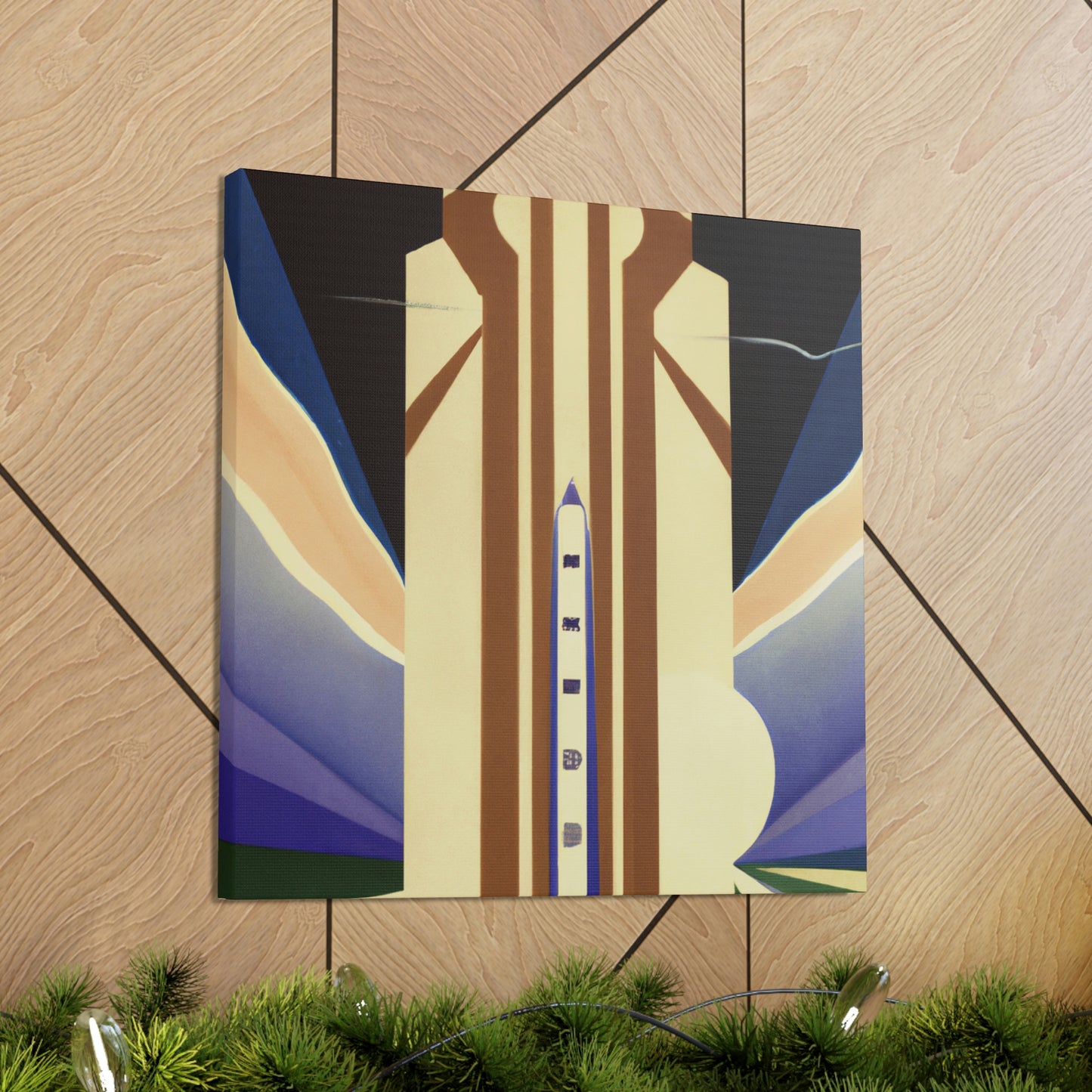 "Gilded City Silo" - Canvas