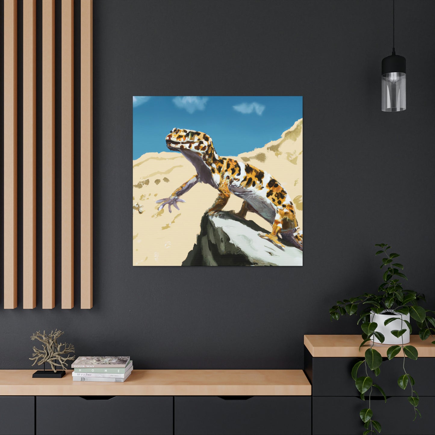 Leopard Gecko Elegance - Canvas