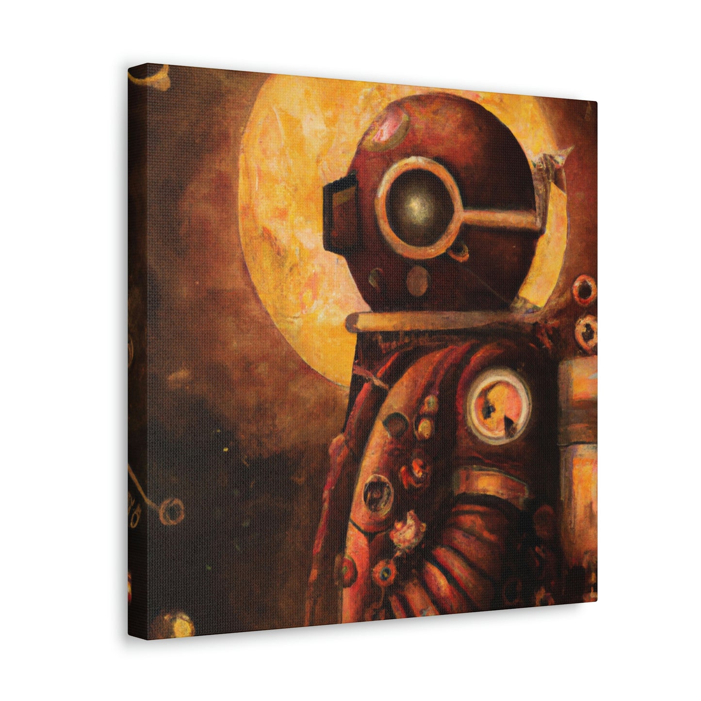 "Steampunk In a Spacesuit" - Canvas