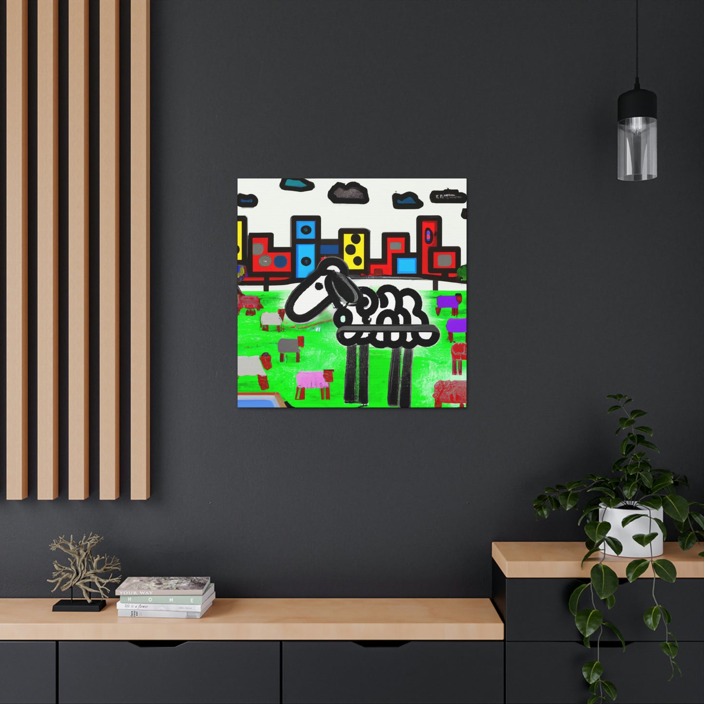 Sheep in Dreamscape - Canvas