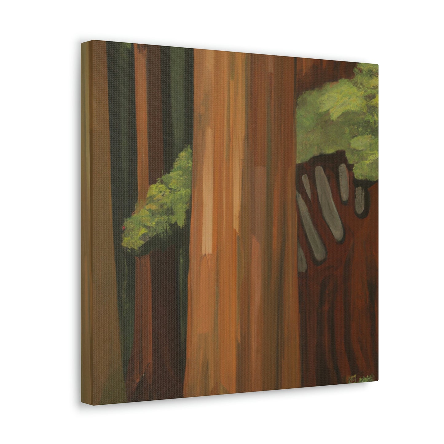 "Redwood Tree in Deco" - Canvas