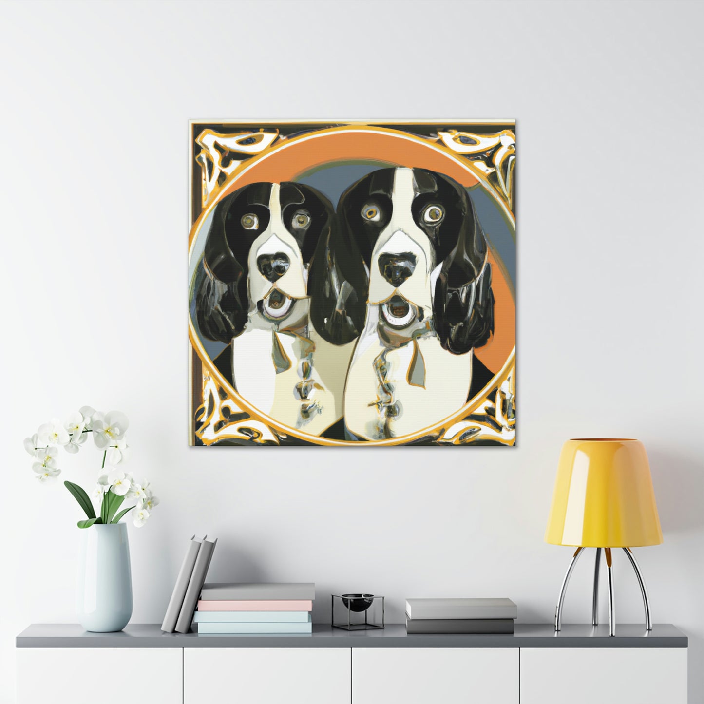 "Springer Spaniel Splendor" - Canvas