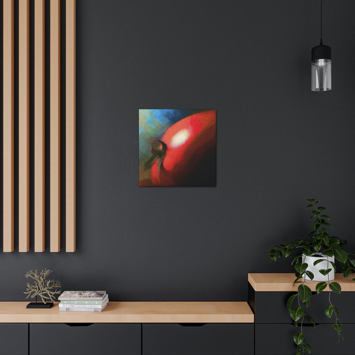 "Tomato in Art Deco". - Canvas