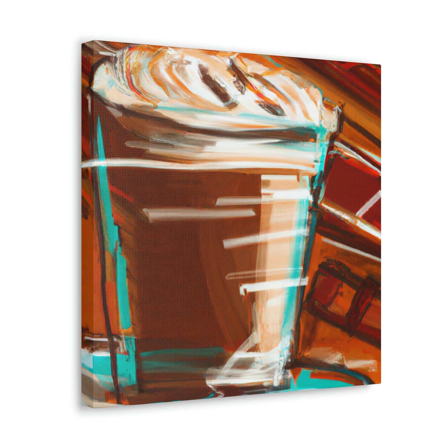 "Cappuccino in Abstraction" - Canvas