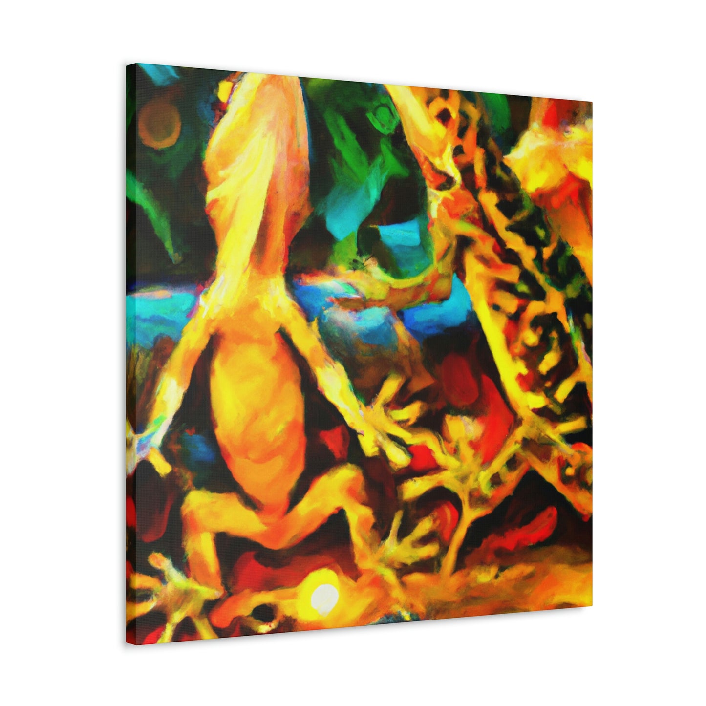 "Lizards in Impressionism" - Canvas