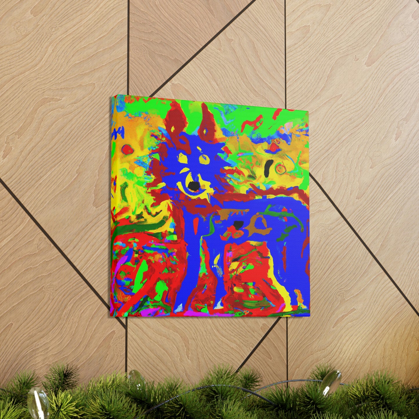 "Coyote Dance in Color" - Canvas