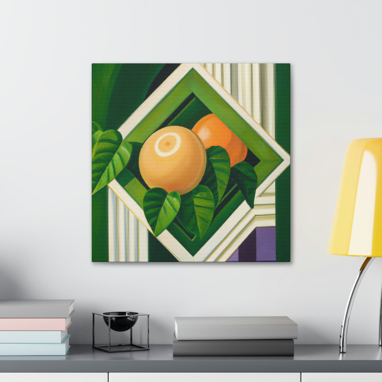 Luscious Art Deco Fruit - Canvas