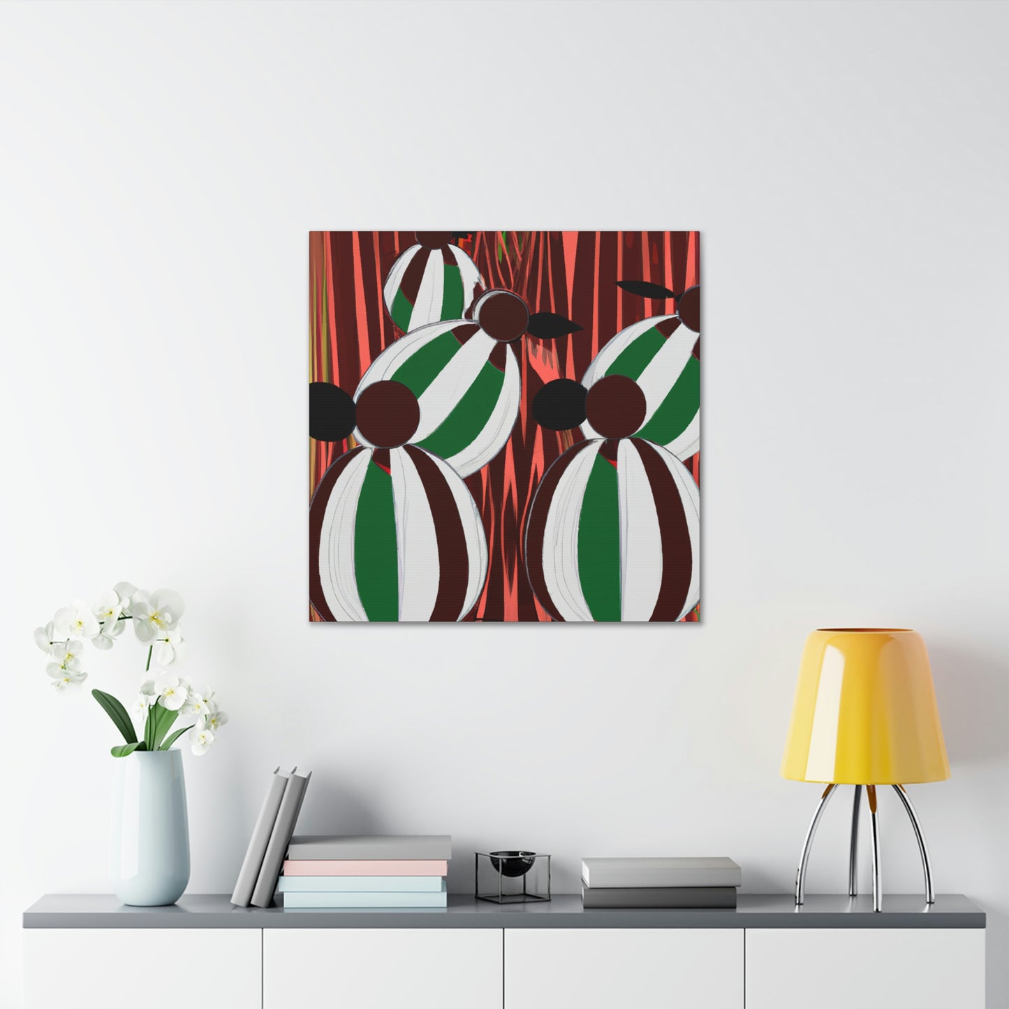 "Shimmering Maracas Symphony" - Canvas