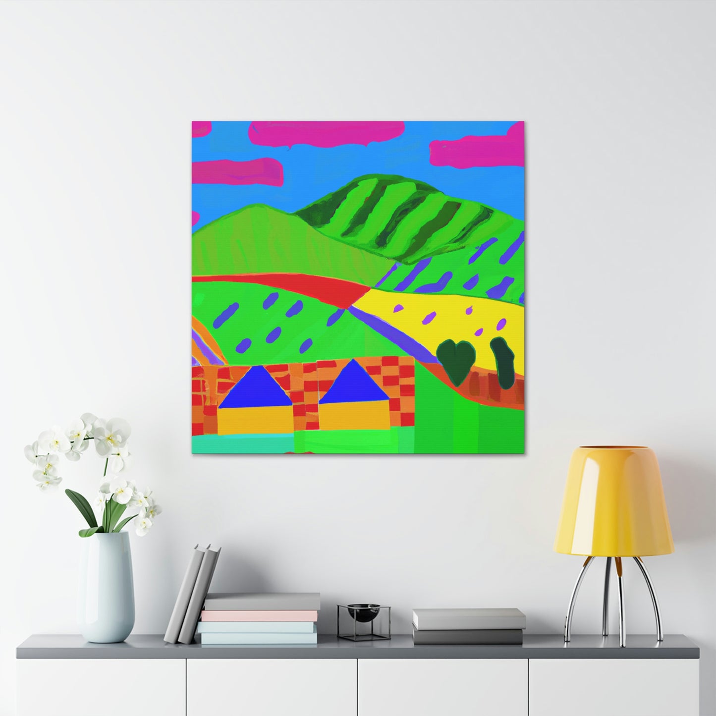 Countryside Fauvist Blaze - Canvas