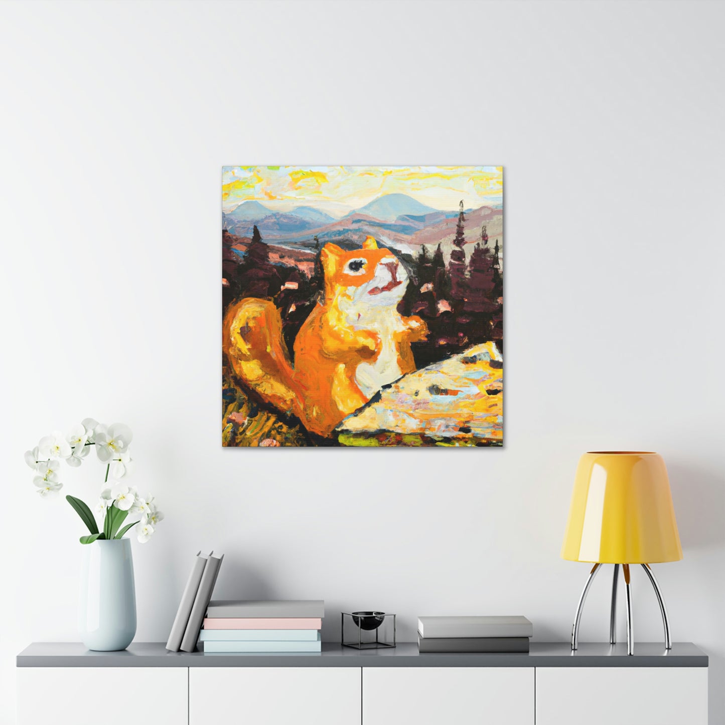 Chipmunk in Abstraction - Canvas