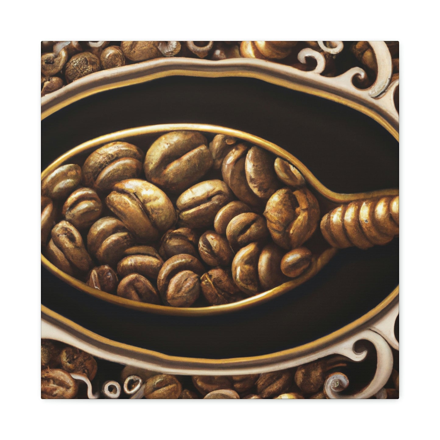 "Coffee Beans Harvested" - Canvas