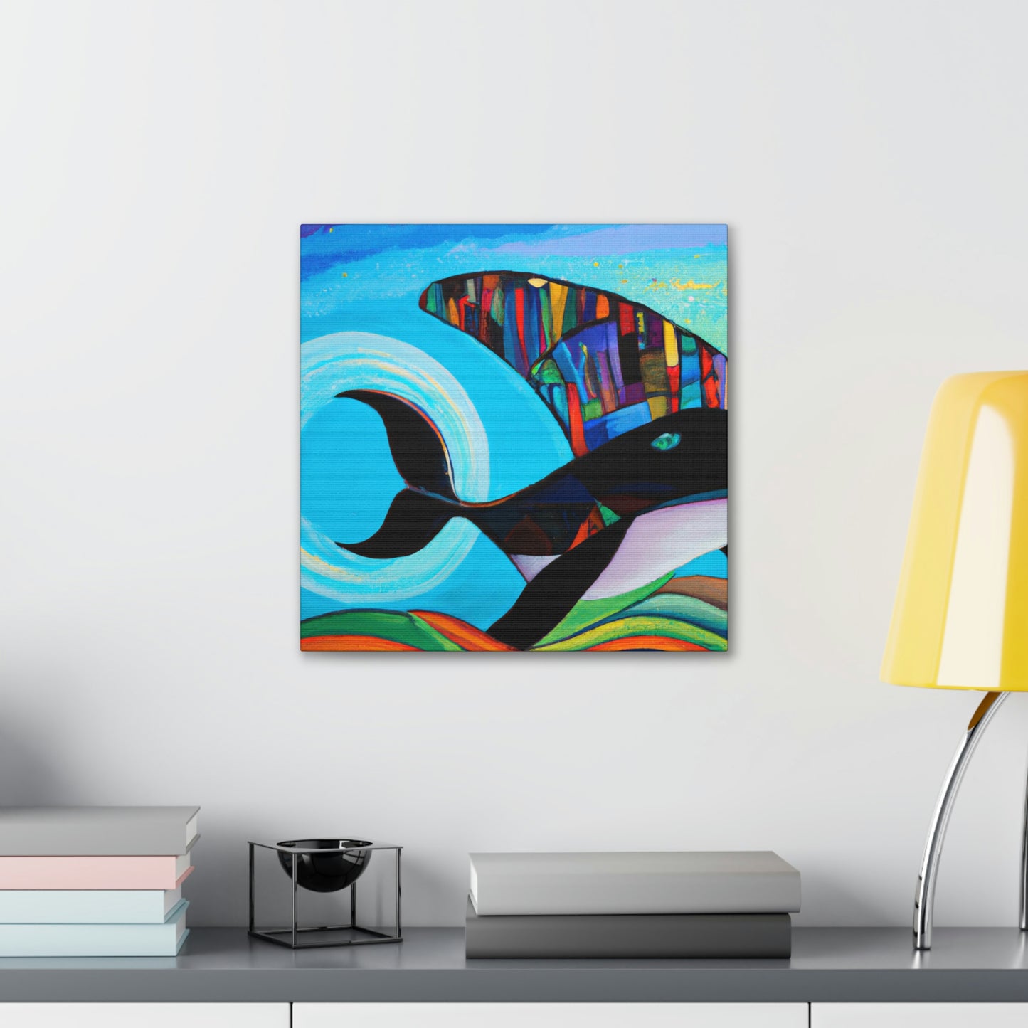 "Whaling in Art Deco" - Canvas