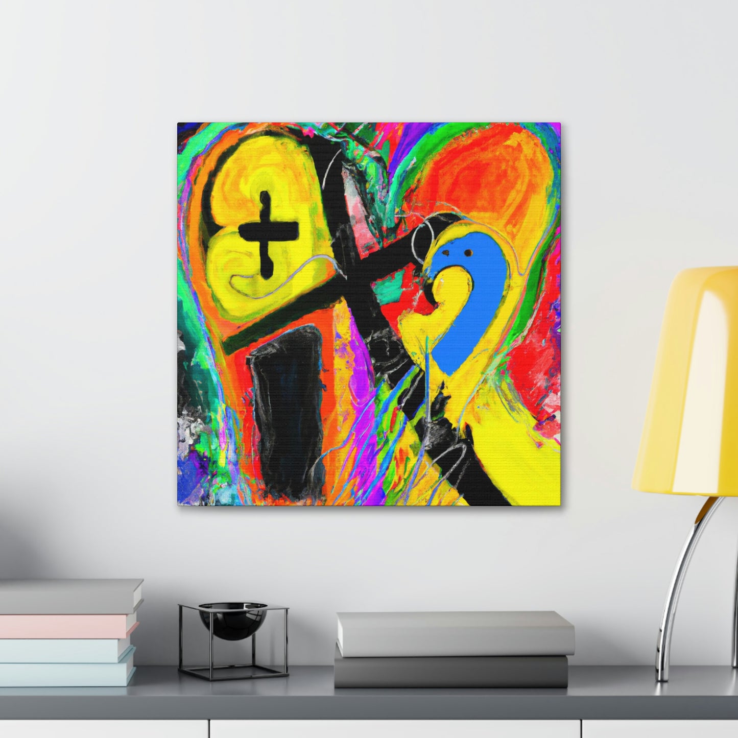 Love's Rainbow Embrace - Canvas