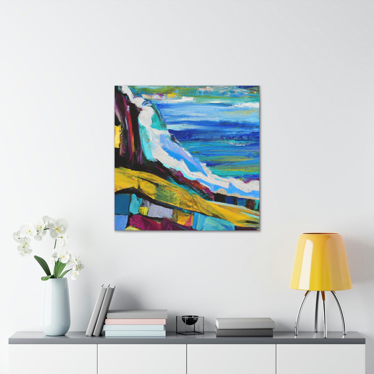 "Surging Seaside Sunset" - Canvas