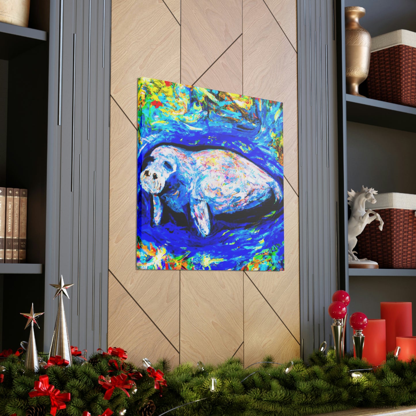 Manatee in Expressionism - Canvas