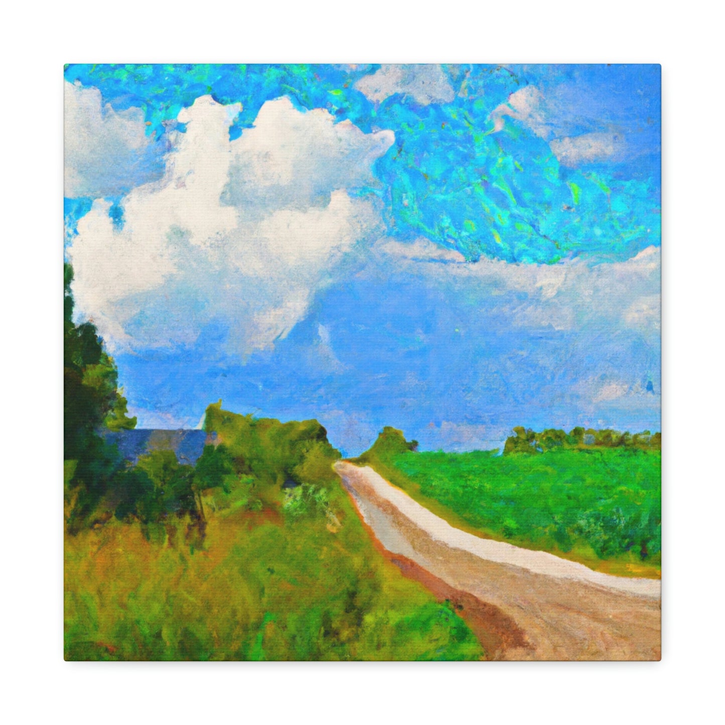 "Country Road Sunset View" - Canvas