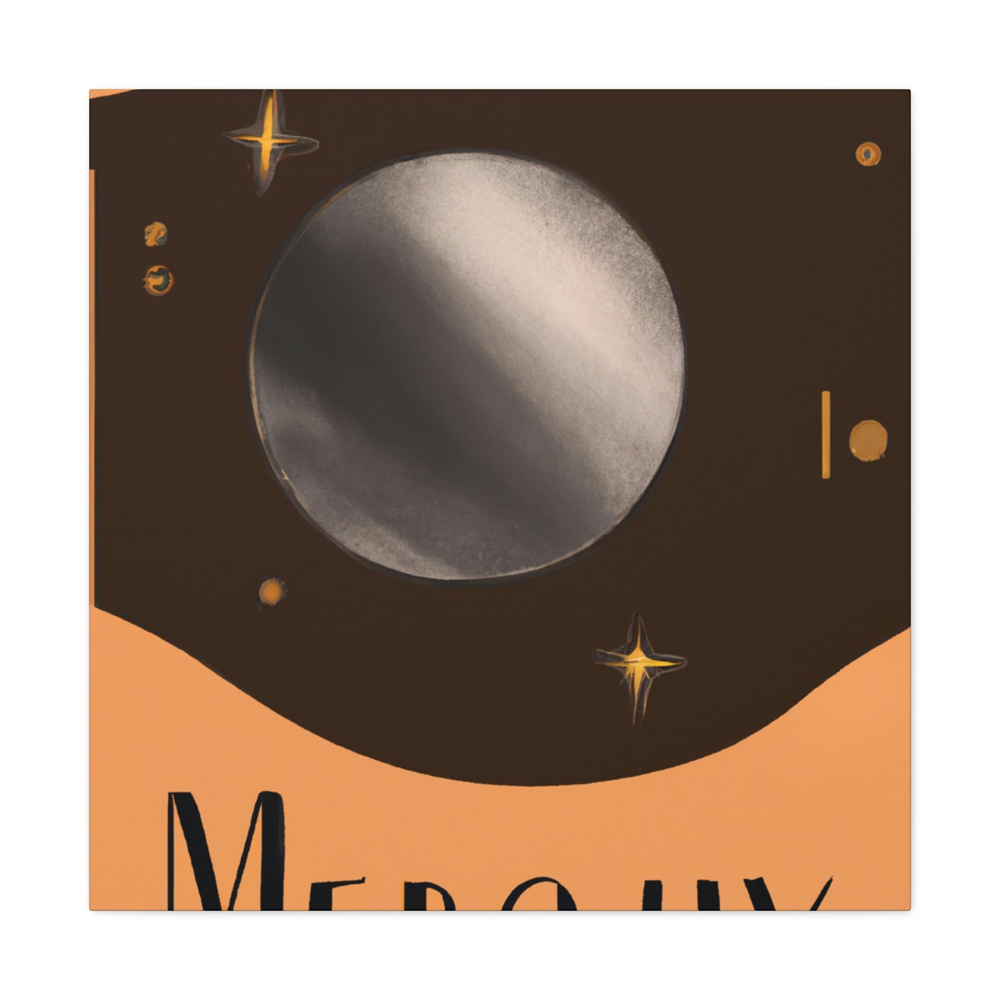 Mercury's Celestial Gaze - Canvas